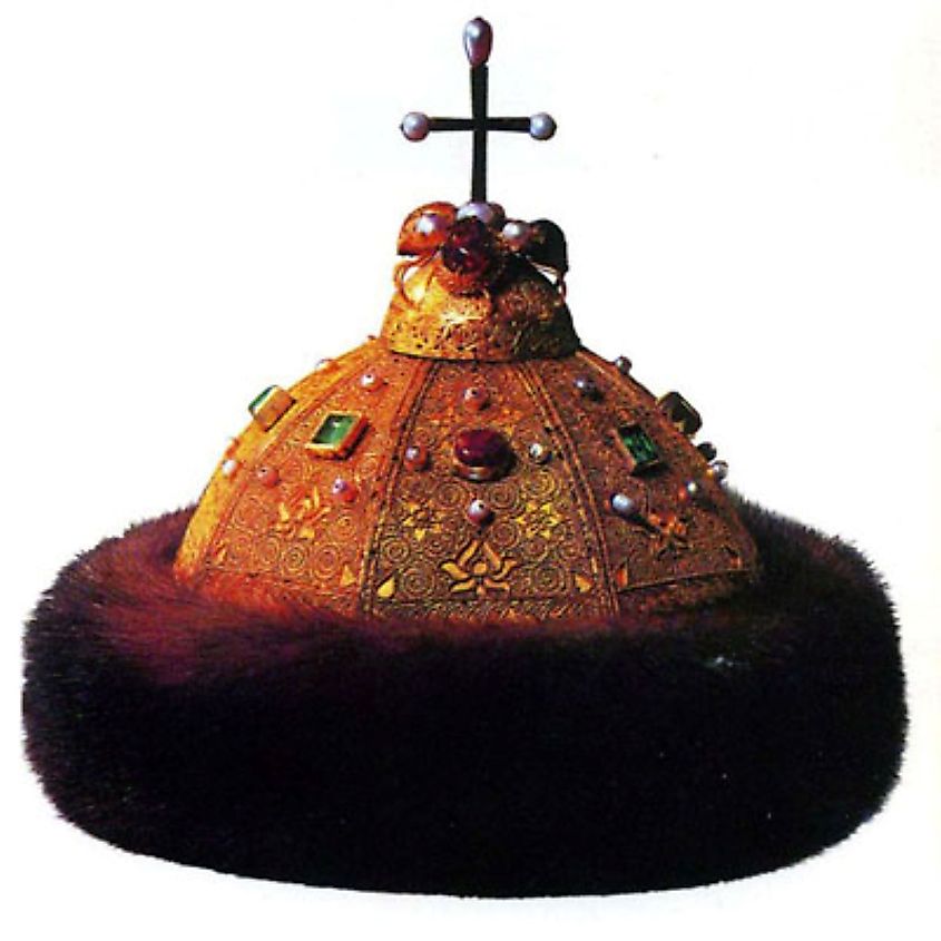 The Muscovite treatise alleged that Monomakh's Cap was an ancient relic from the Eastern Roman Empire