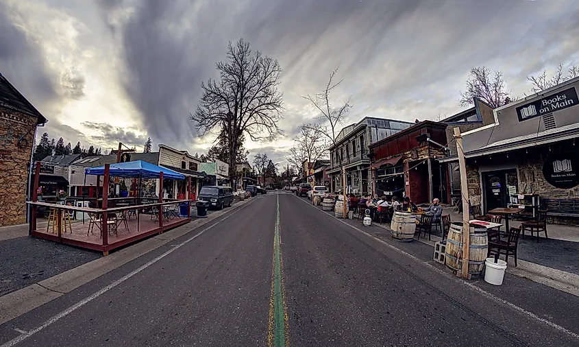 Downtown Murphys, California. 