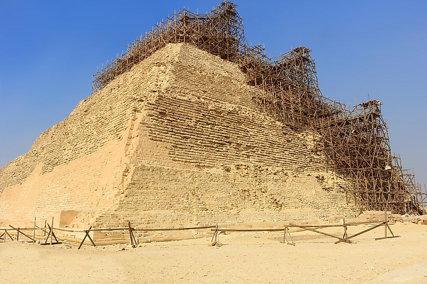 Renovation of a Pyramid in Egypt