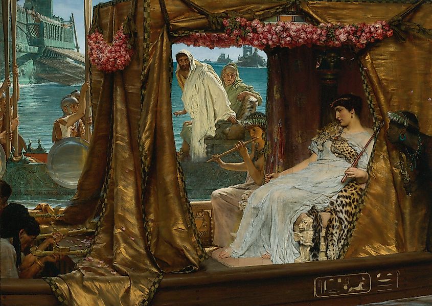 Antony and Cleopatra, by Lawrence Alma-Tadema, painted 1885
