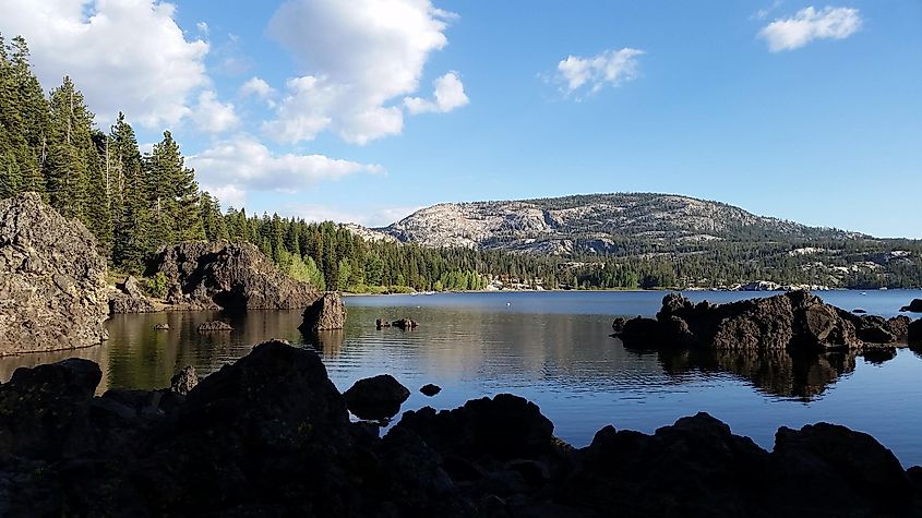 Beautiful landscapes in Stanislaus National Forest near Twain Harte, California.