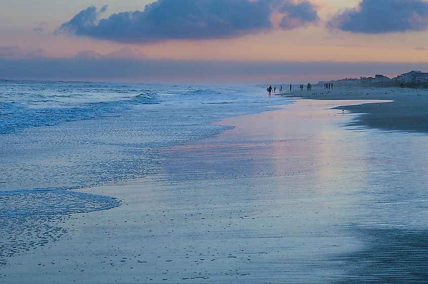 Fisherman On The Outer Banks, Emerald Isle, North Carolina