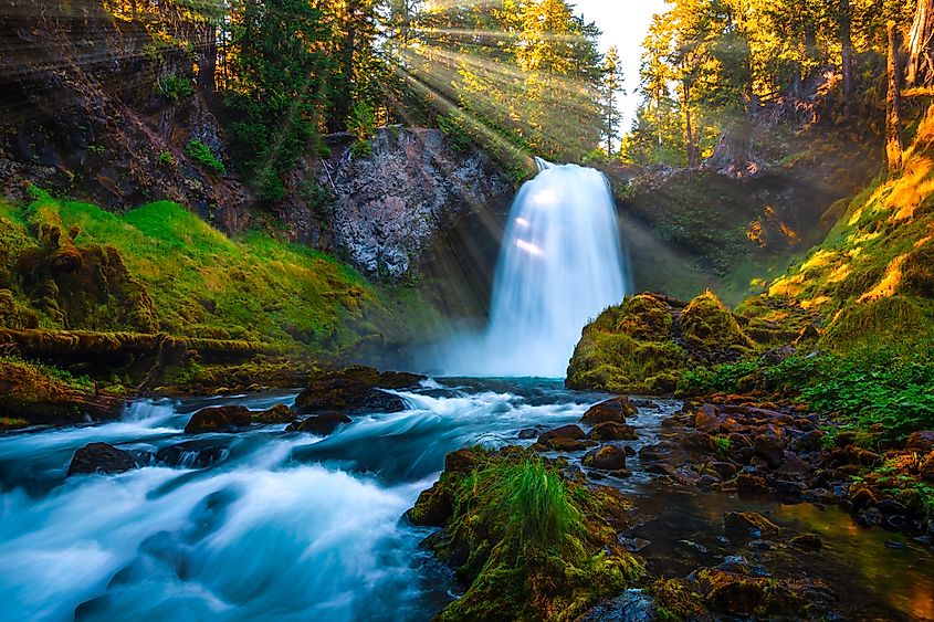 Sahalie Falls, McKenzie River, Oregon (Stephen Moehle / Shutterstock)
