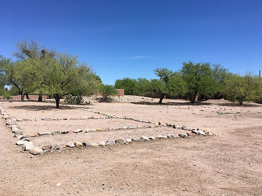 Tubac Presidio State Park in Arizona.