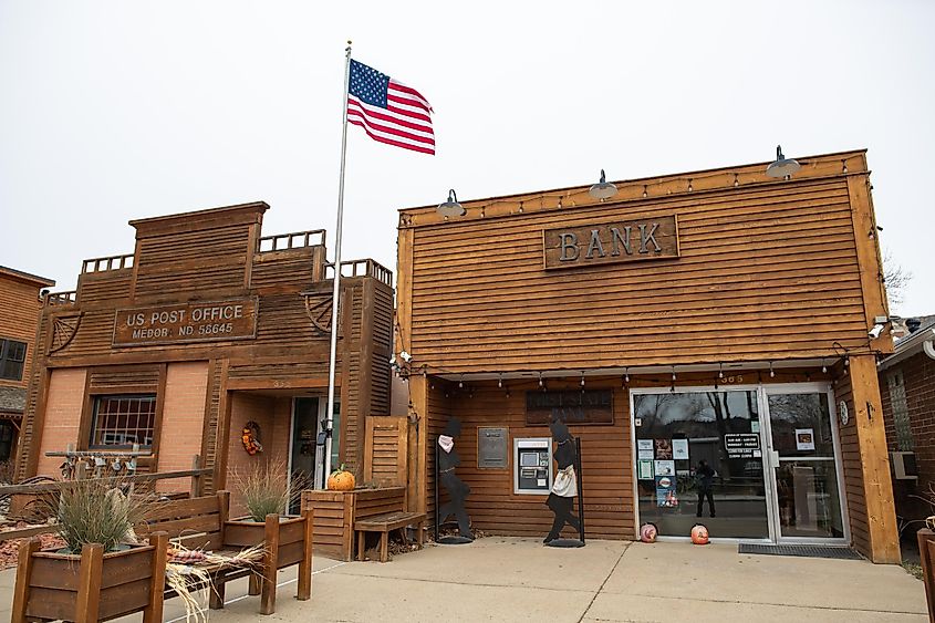 United States Post Office in Medora, North Dakota.