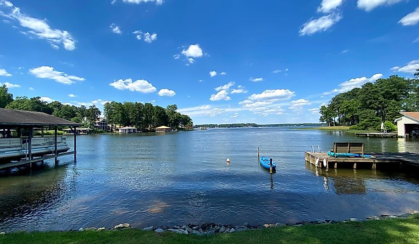 Scenic view of Lake Gaston, Virginia