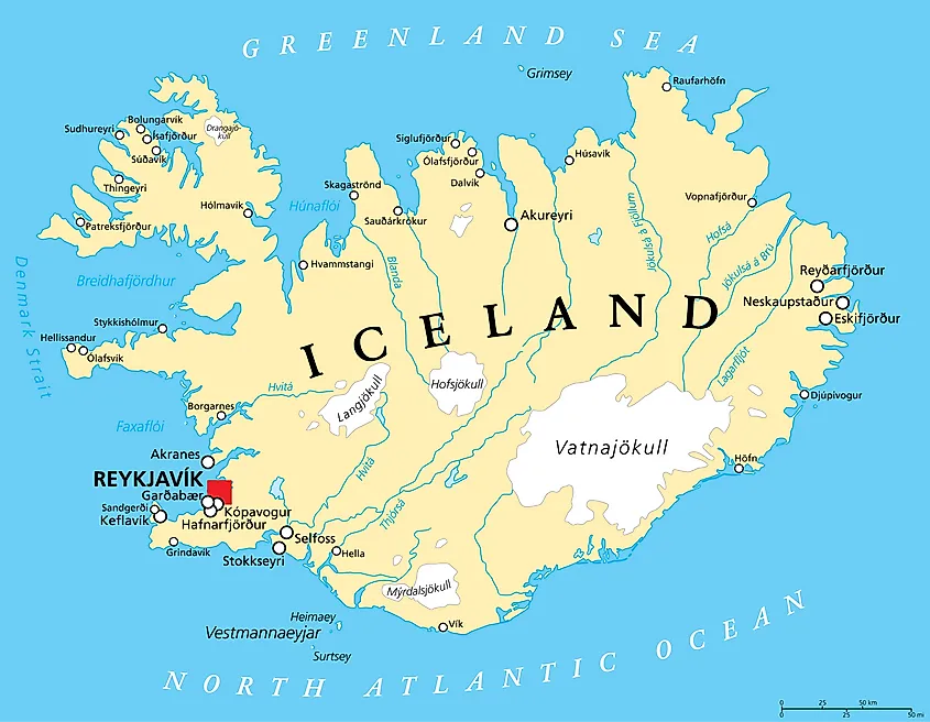 Iceland map