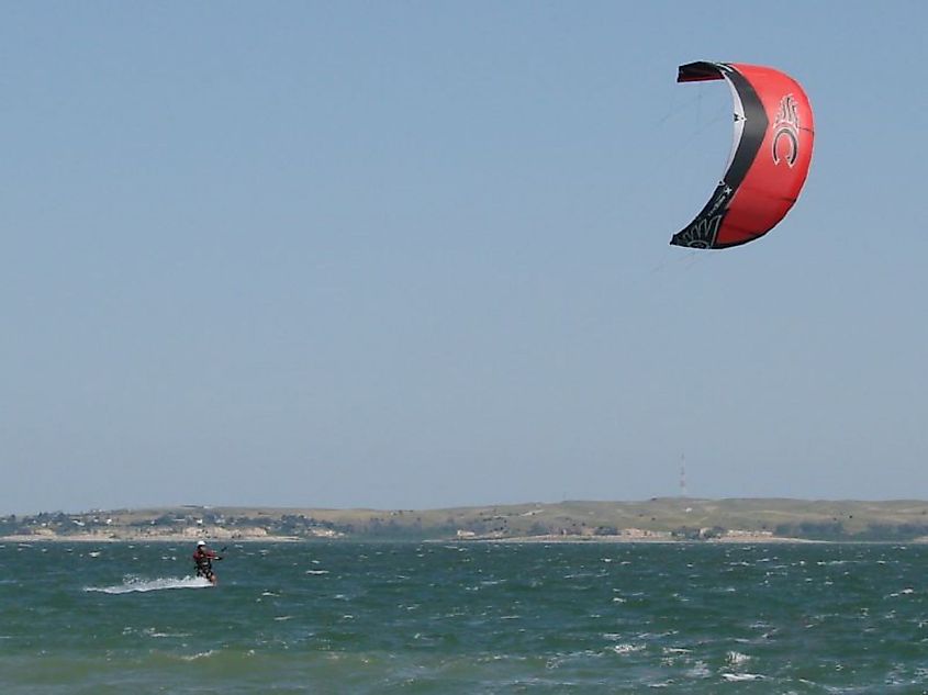Kite Surfing at Lake McConaughy