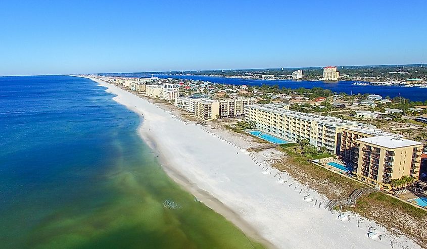 Fort Walton Beach aerial view, Florida