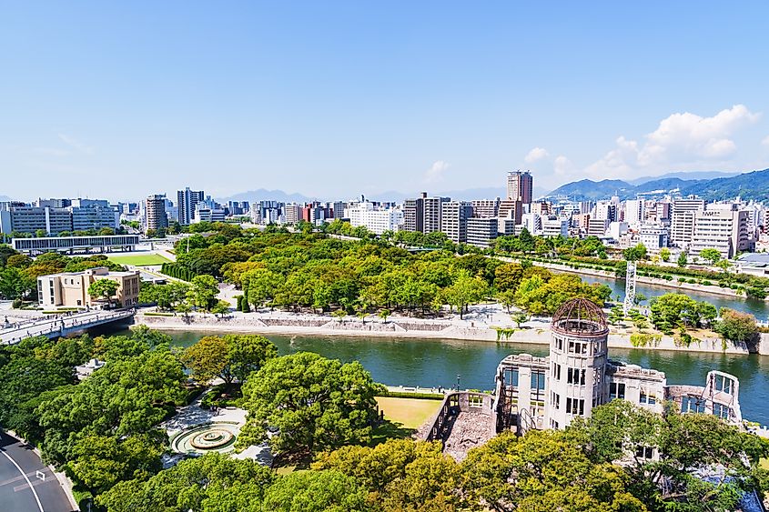 Panorama view of Hiroshima city