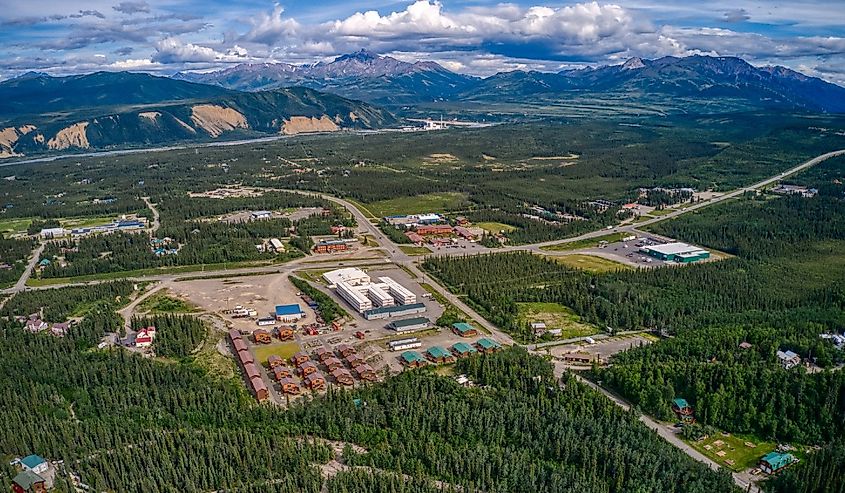 Overlooking the Town of Healy, Alaska