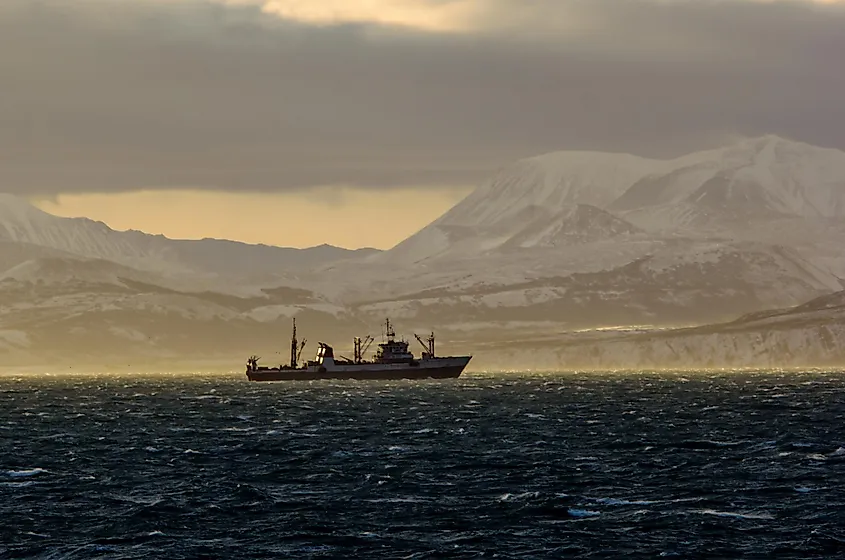 The Chukchi Sea in the Arctic Ocean.