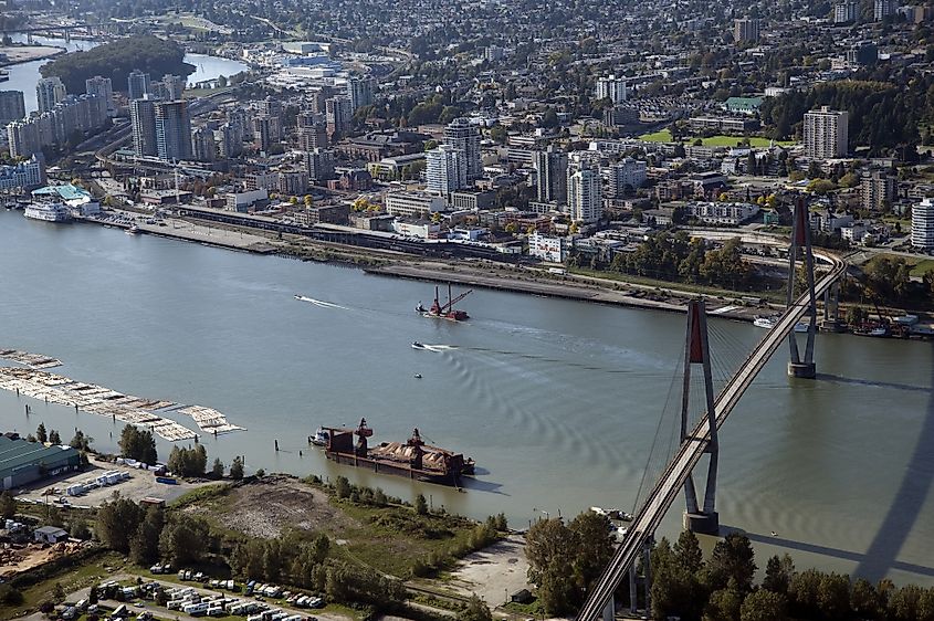 Fraser River in New Westminster.