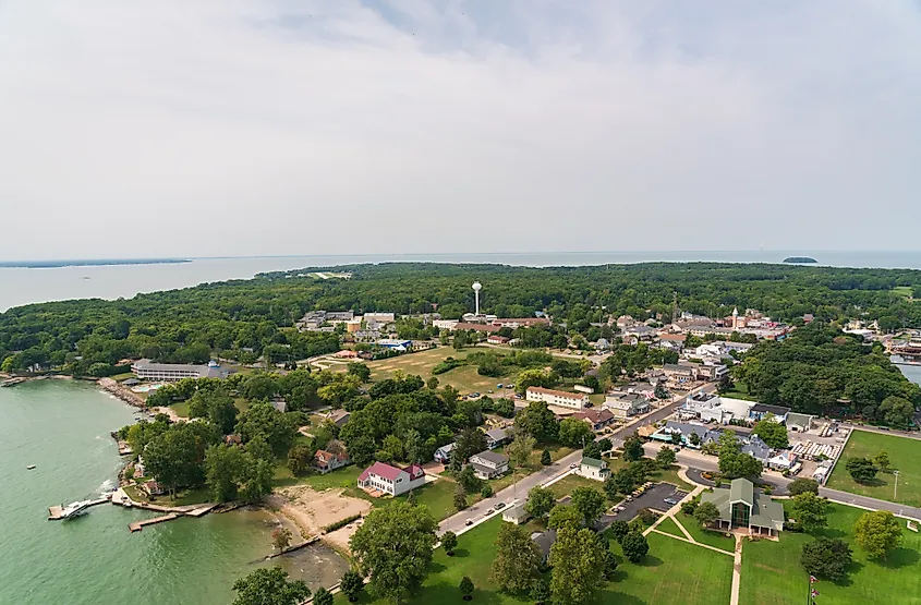 The Overlook from Perry's Victory International Peace Memorial in Put-in-Bay, Ohio