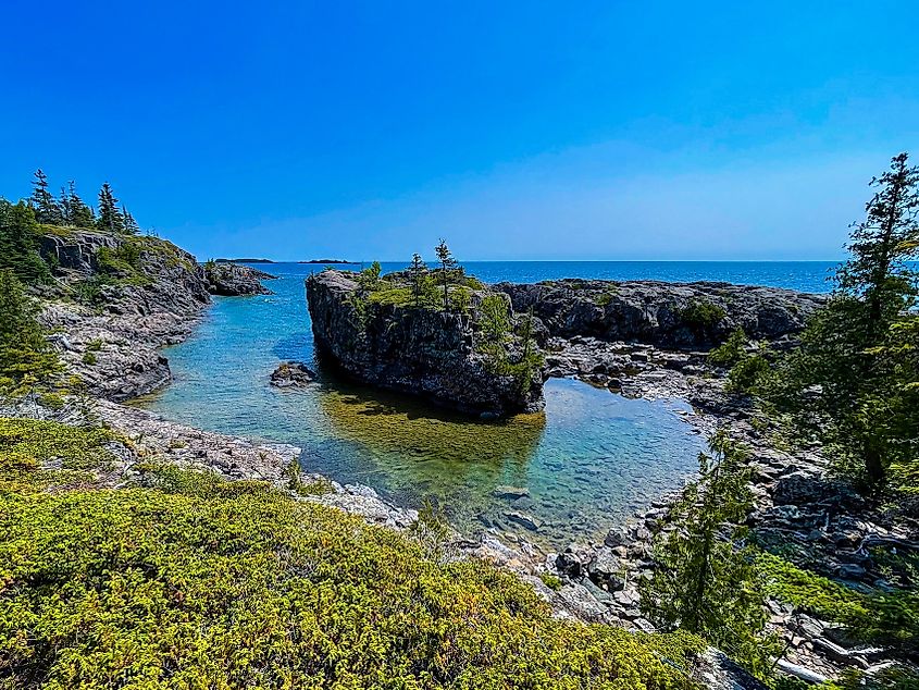 Shoreline at Isle Royale National Park, Michigan