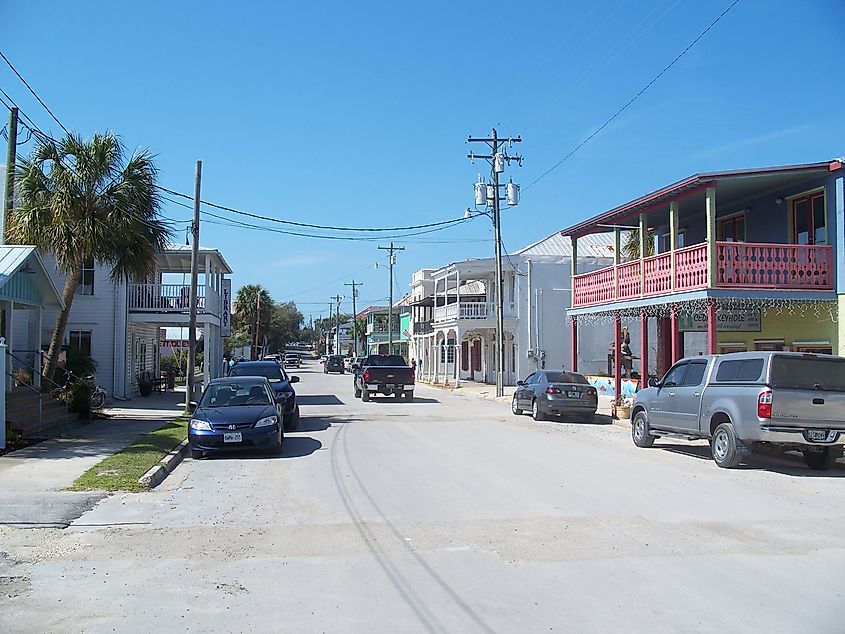 The beautiful 2nd Street in Cedar Key, Florida