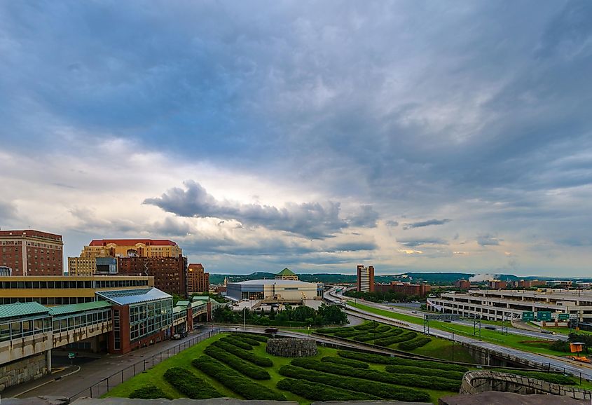 Aerial view of Albany, New York