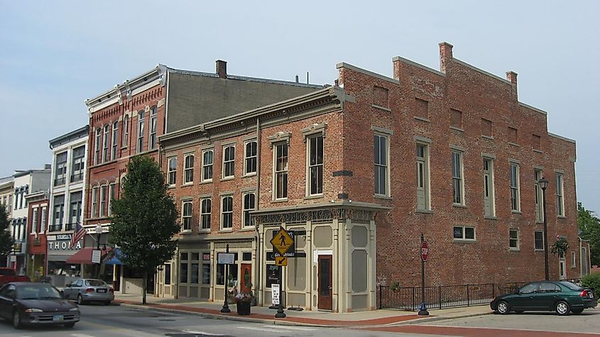 Downtown Piqua in Ohio