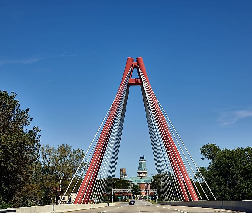 The Robert N. Stewart Bridge in Columbus, Indiana