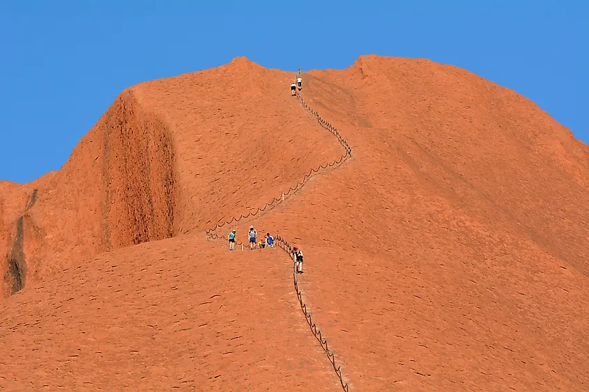 Ayers rock climbing