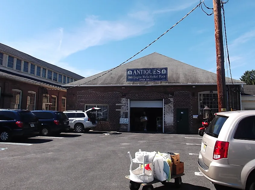 Old Engine Works Market Place in Stroudsburg, Pennsylvania.