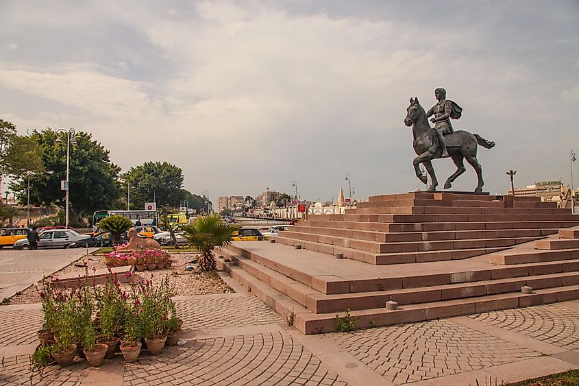 Statue of Alexander in Alexandria