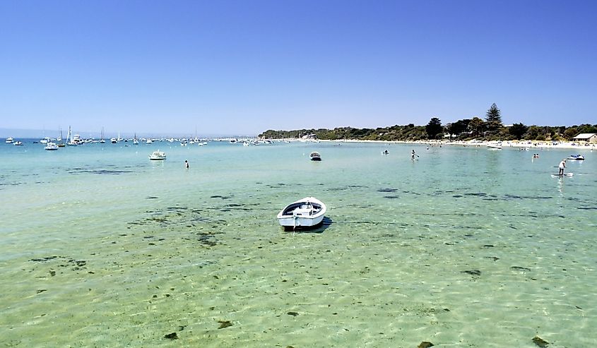 Boat at Sorrento Beach, Sorrento, Mornington Peninsula, Victoria, Australia