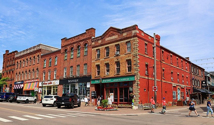 Buildings in the streets of Charlottetown.