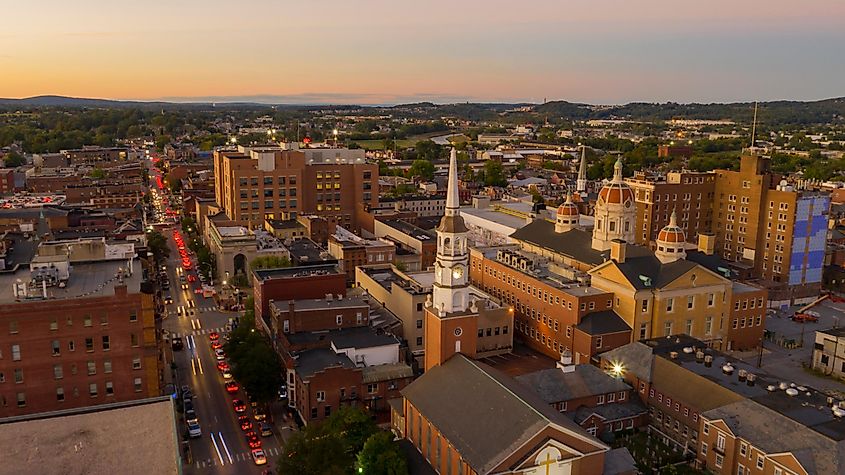 York Pennsylvania at Sunset