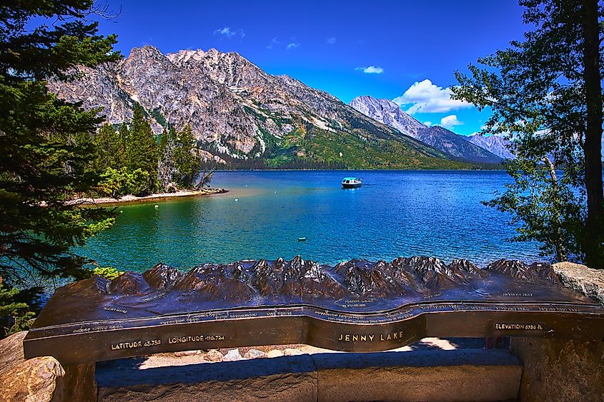 The spectacular Jenny Lake in Wyoming.