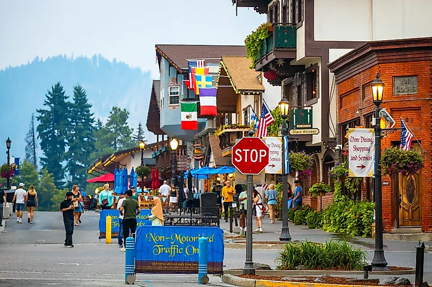 A beautiful day in Leavenworth, Washington.