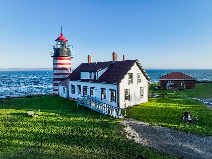 West Quoddy Head, in Quoddy Head State Park, Lubec, Maine.