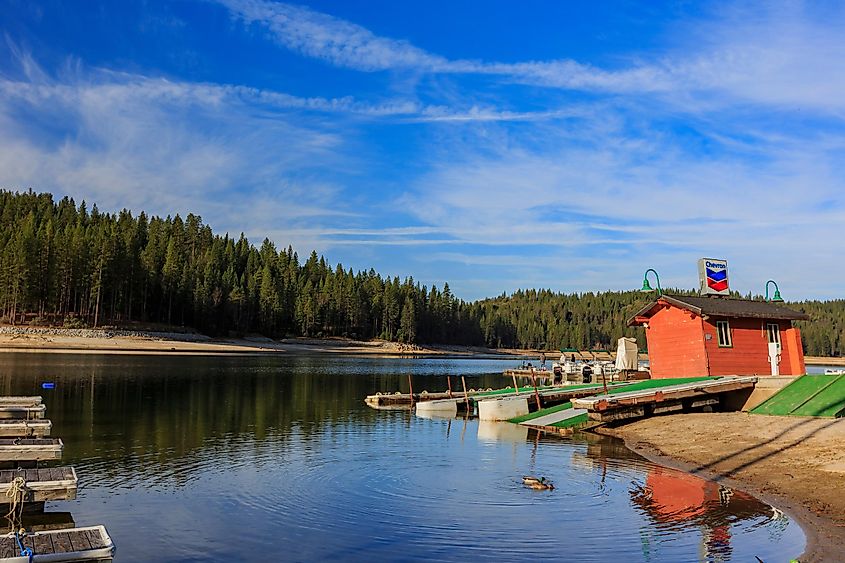 Morning view of the Bass Lake in California, via Kit Leong / Shutterstock.com