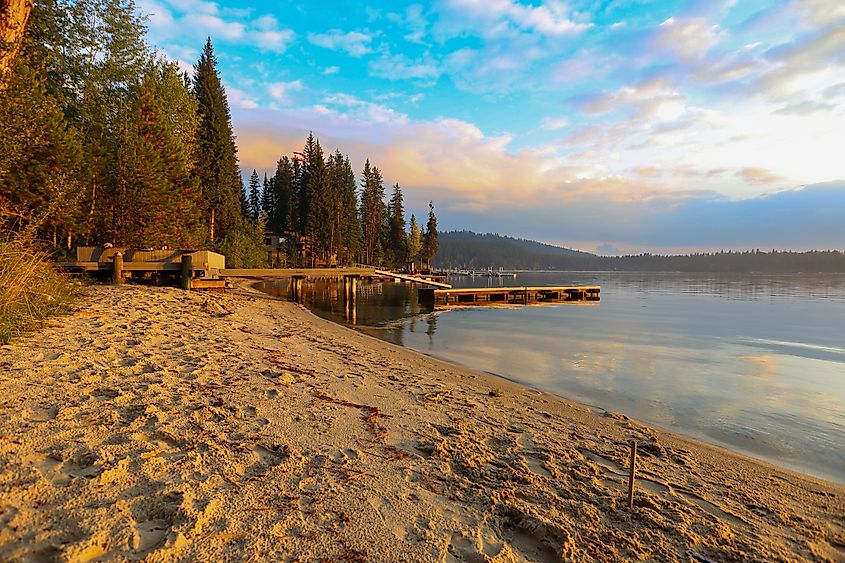 Summer evening at Payette Lake in McCall, Idaho
