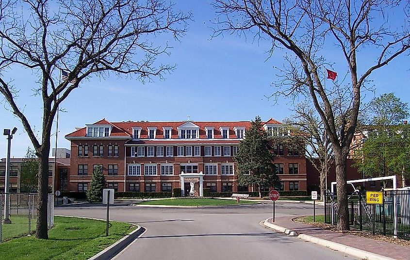 The Benet Academy, a private school in Lisle, Illinois.