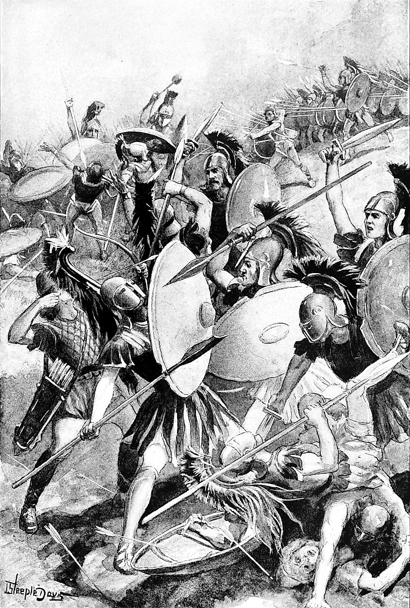 Destruction of the Athenian army at Syracuse.