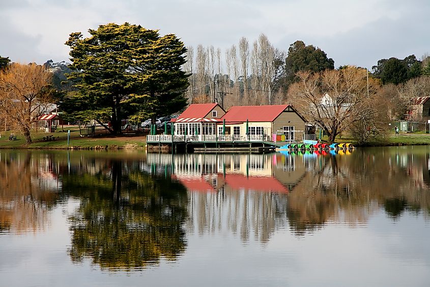 Beautiful waterfront in Daylesford, Victoria, Australia.