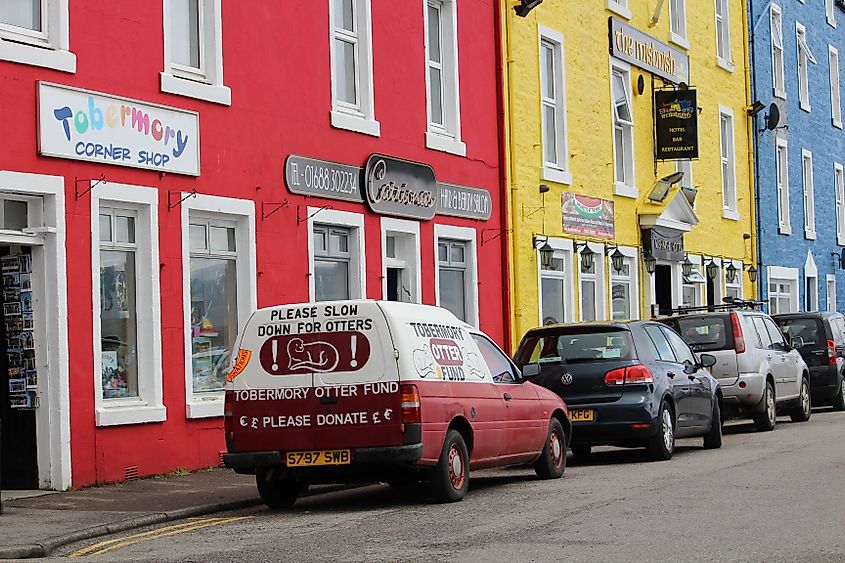 Tobermory, located on the Isle of Mull, Scotland.