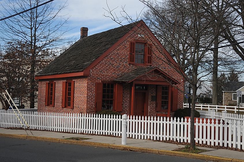 The Clara Barton Schoolhouse in Bordentown, New Jersey.