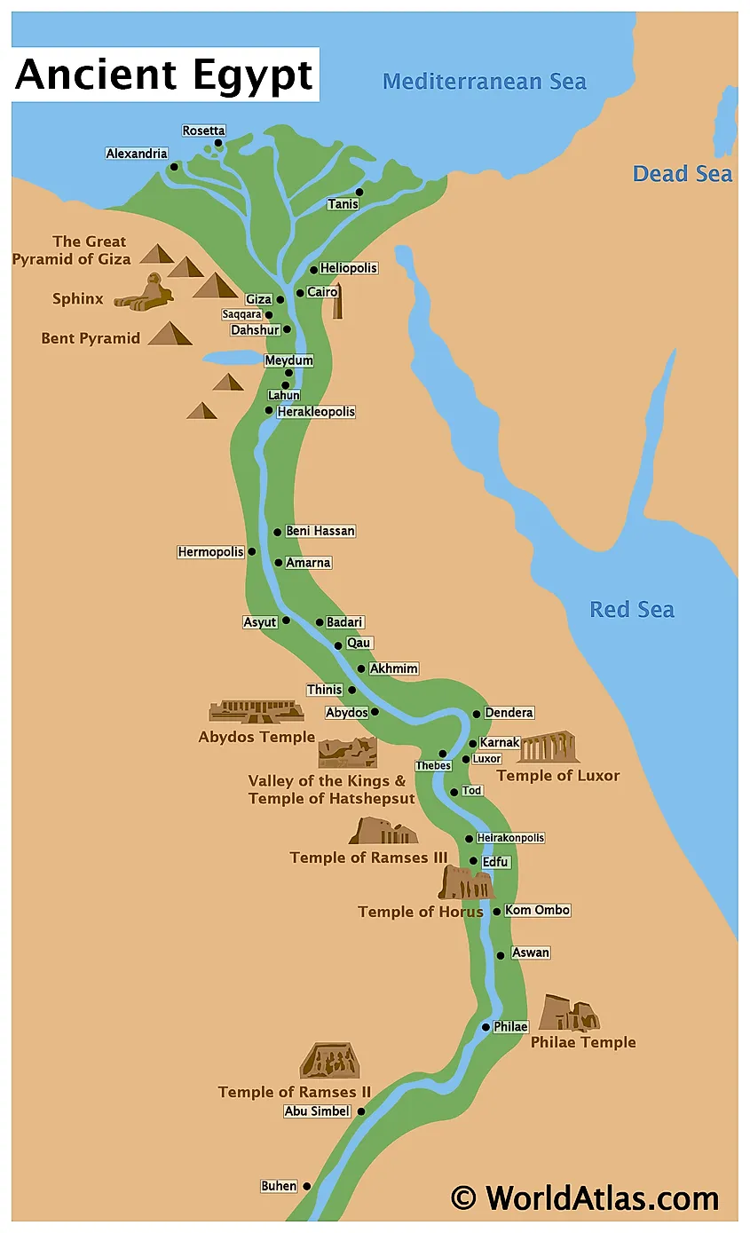 egyptian civilization map