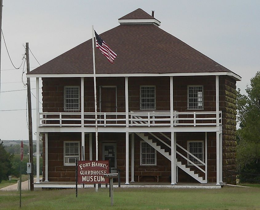 Fort Harker Guardhouse Museum in Kanopolis, Kansas.