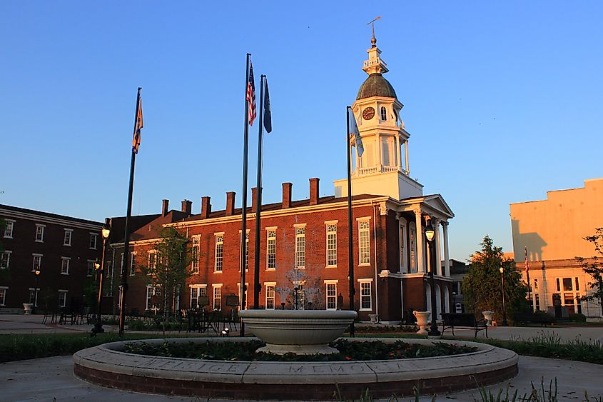 Boyle county court house in Danville, Kentucky