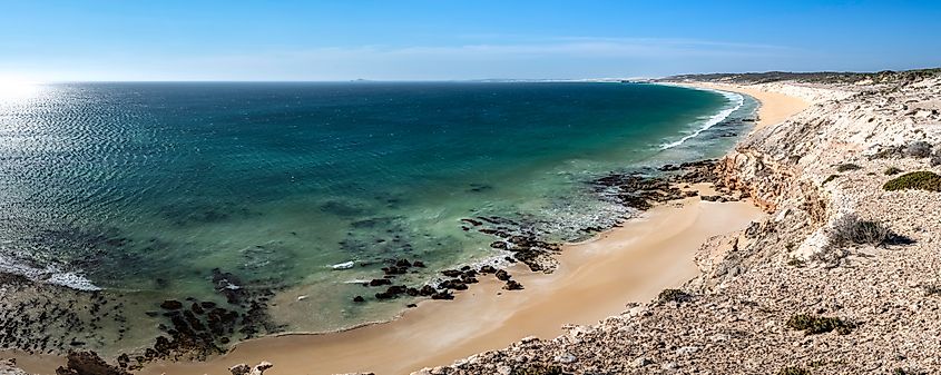 Panorama photo of Coffin Bay National Park, Eyre Peninsula, South Australia.