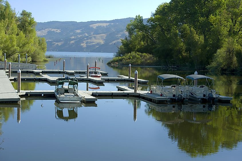 Boatyard in the beautiful Clear Lake, California