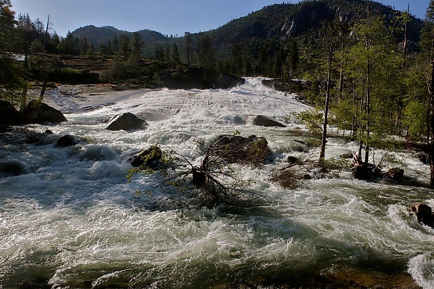 Rancheria Falls in Hetch Hetchy in Yosemite National Park in California