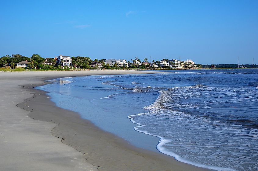 Beautiful beach views in St. Simons Island, Georgia