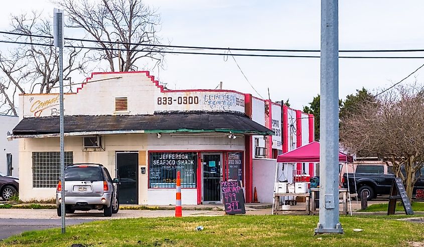 Jefferson Seafood Shack on Jefferson Highway in suburban New Orleans