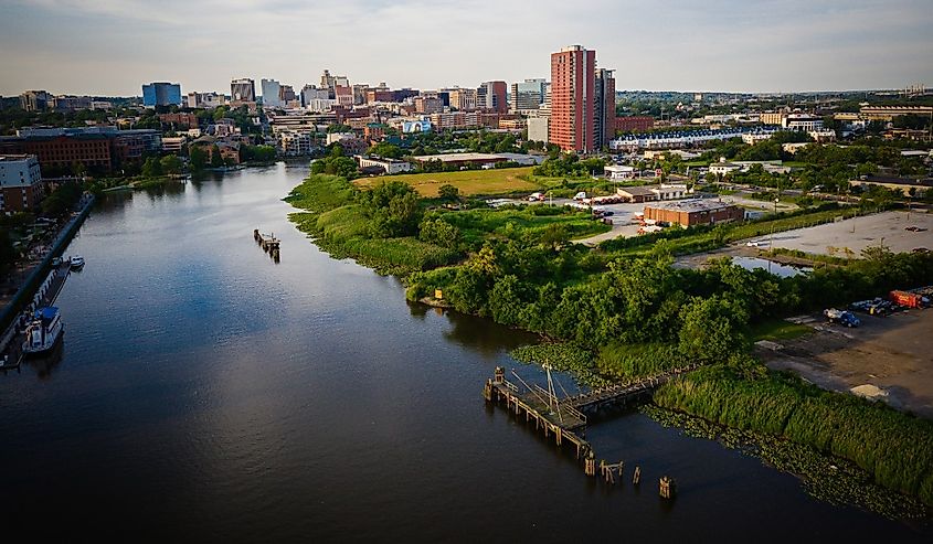 Aerial of Wilmington, Delaware