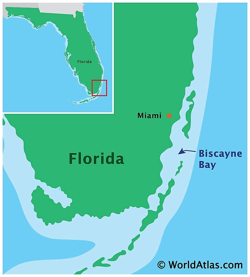 Biscayne Bay map