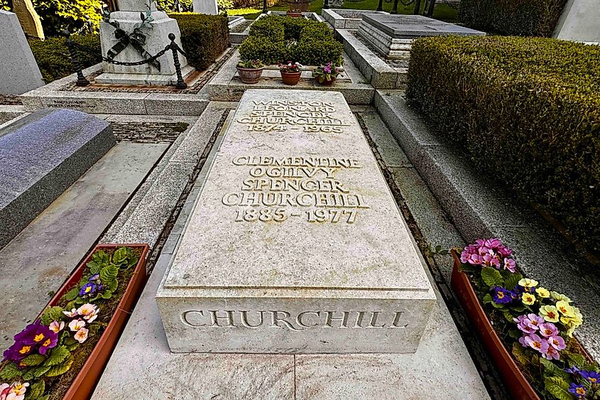 Churchill's gravesite. Image credit: Bryan Dearsley